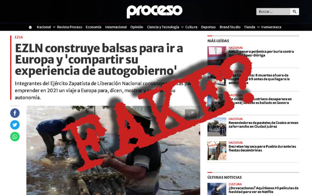 Fake: Proceso se toma literal una broma de integrantes del EZLN